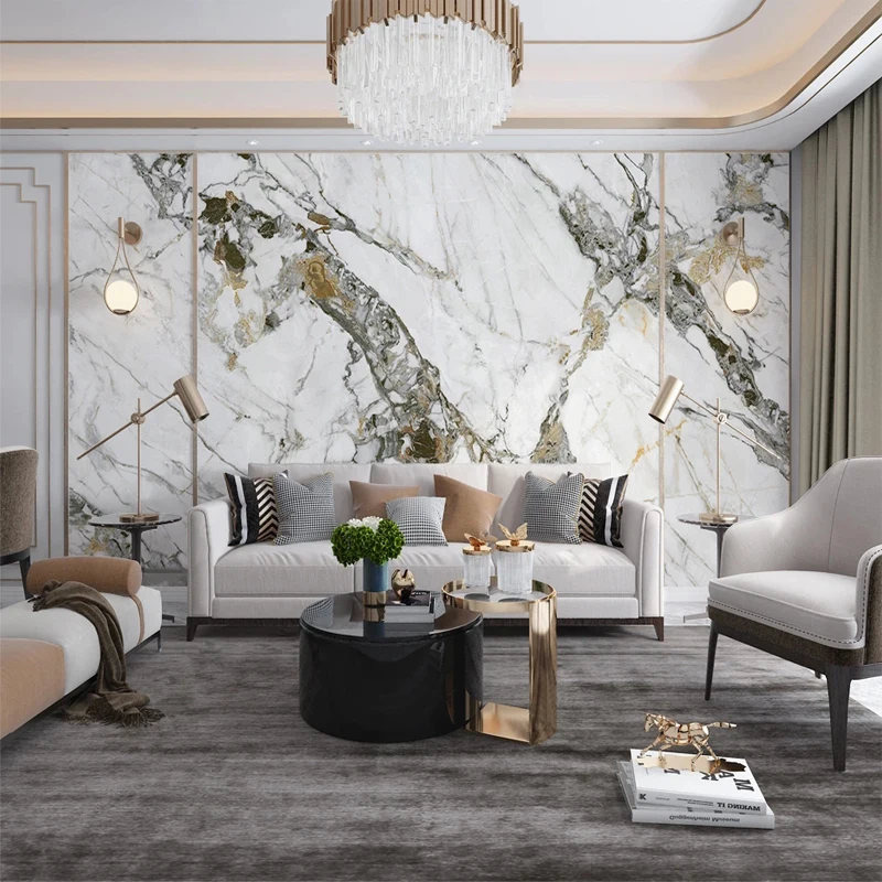 

Для современных роскошных обоев для стены, индивидуальный размер, мраморный узор, 3D фотообои, канаты, спальни, гостиной, ТВ-фон, домашний декабрь