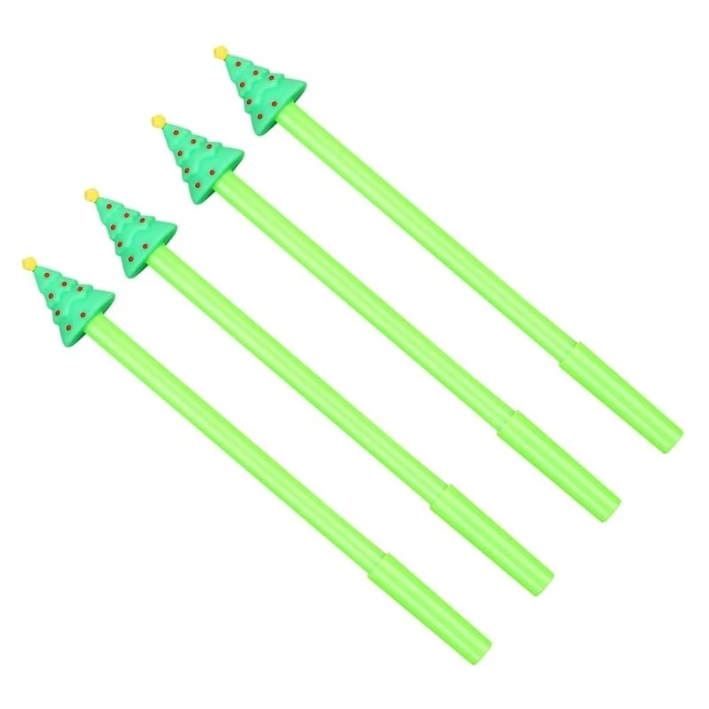 

4Pcs Christmas Cartoon Gel Pen School Stationery Supplies for Women Student Writing Noting Journaling