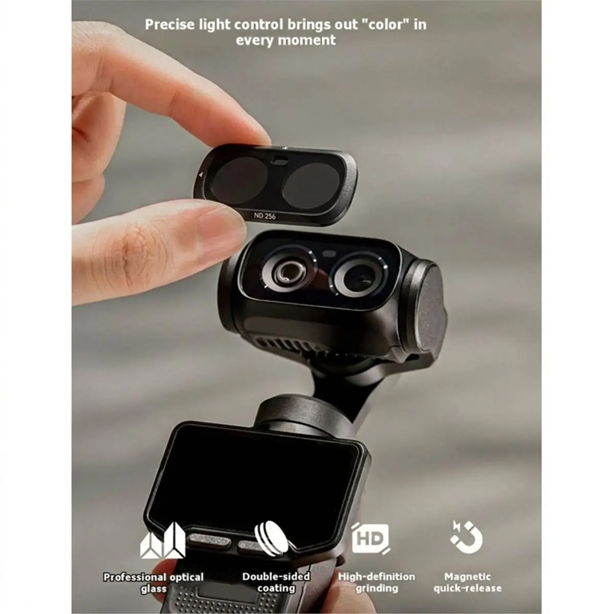 For Luna Ultra Magnetic Camera Filter Lens Protection Video Photo Accessory 1/4 Black Soft