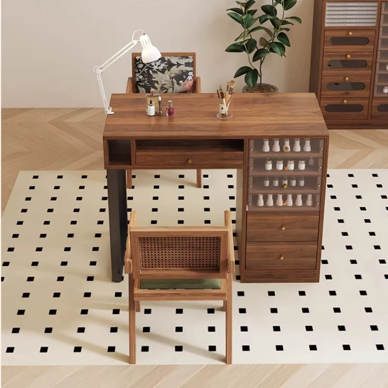 

Customized Vacuum Nail Tables Cleaner Double-person Nail Tables Beauty Salon Commercial Furniture Tavoli Ungueali ZY40MJZ