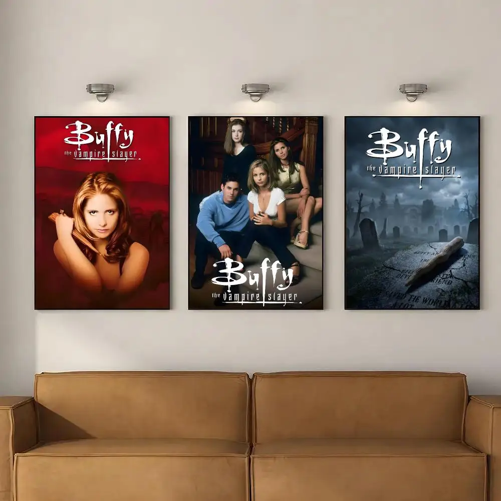 Film B-Buffy The Vampire Slayer Poster Room Decor Home Wall Art Printing Waterproof Garage Bed Room Posters Gift
