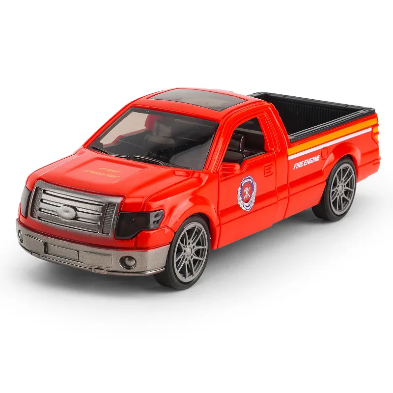 픽업 트럭 장난감 모델-원격 제어 경찰 차량, 도시 교통용 어린이 교육 장난감