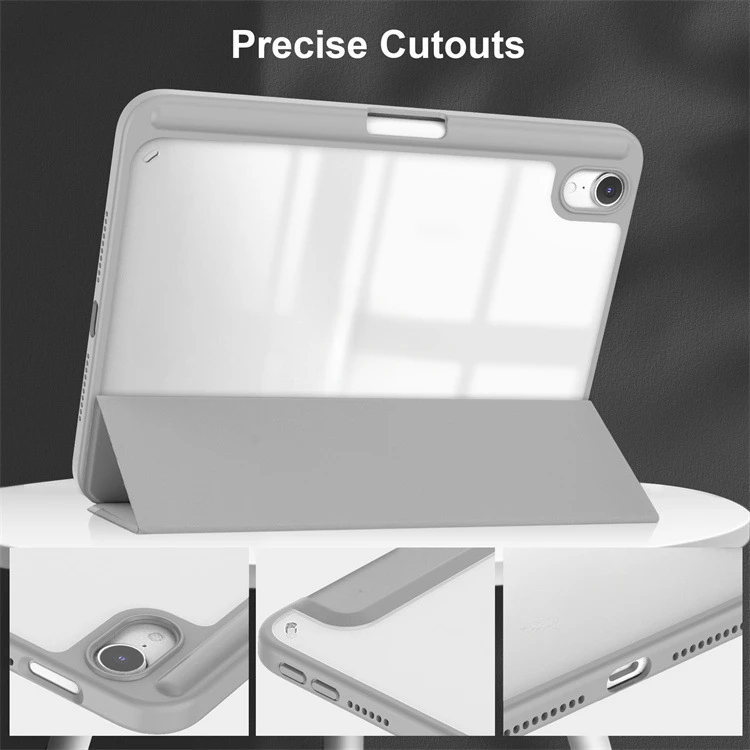 Für iPad mini7 2024 8.3 Dreifach Faltbare Acryl-Schutzhülle für Mini6 Air456pro11 Tablet – Detail 9