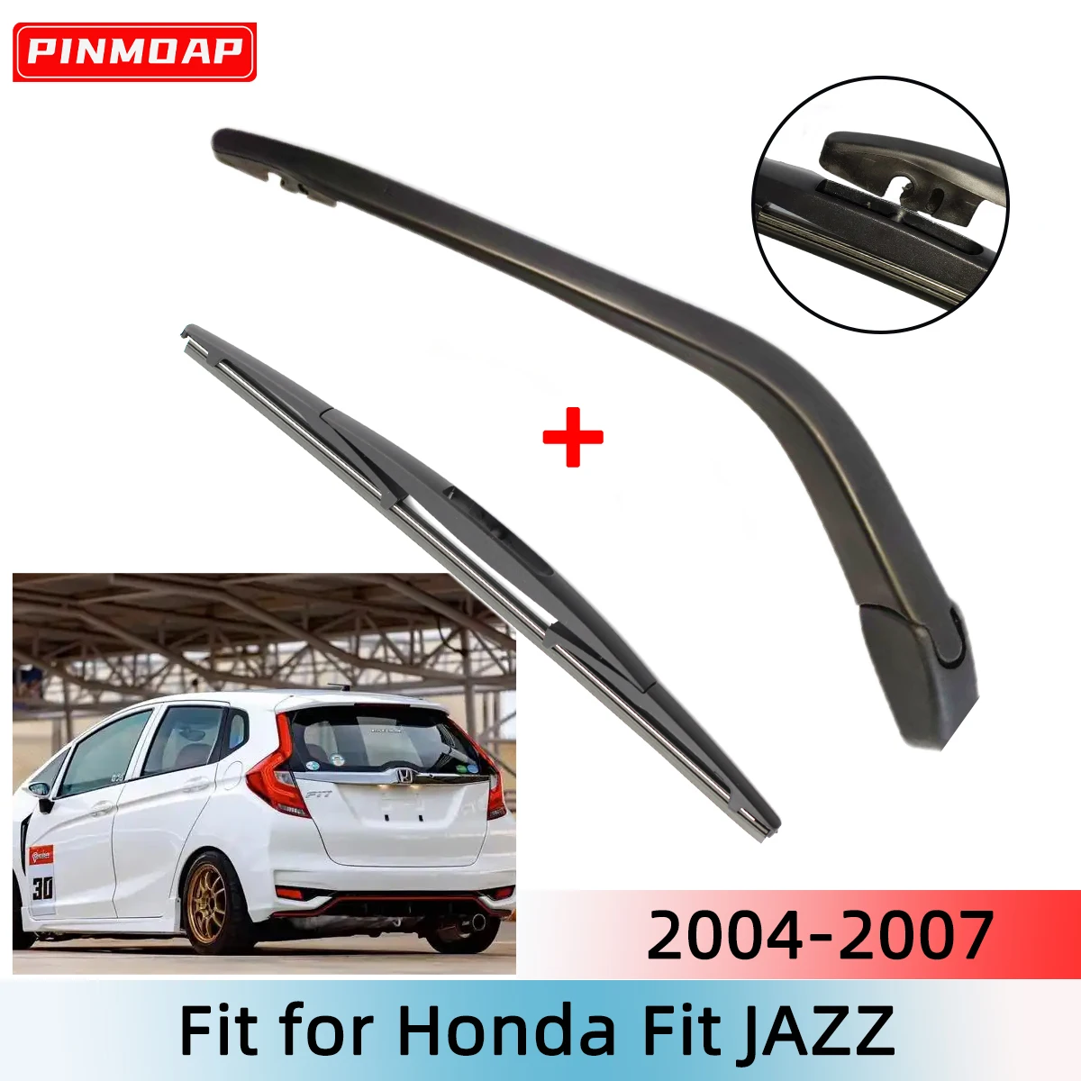 1/2PCS Heckscheibenwischerblatt Wischerarm Kit für Honda Fit JAZZ 2004-2007 Windschutzscheibe Windschutzscheibe Heckscheibe