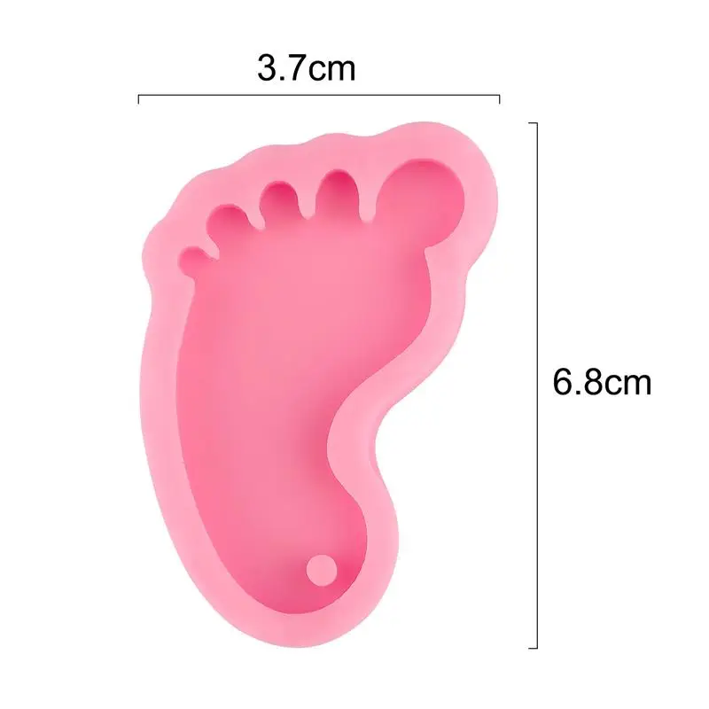 Key Chain Pendant Crystal Epoxy Resin Mold Diy Foot MP3 Key Chain Casting Silicone Mold Jewelry Making Tool