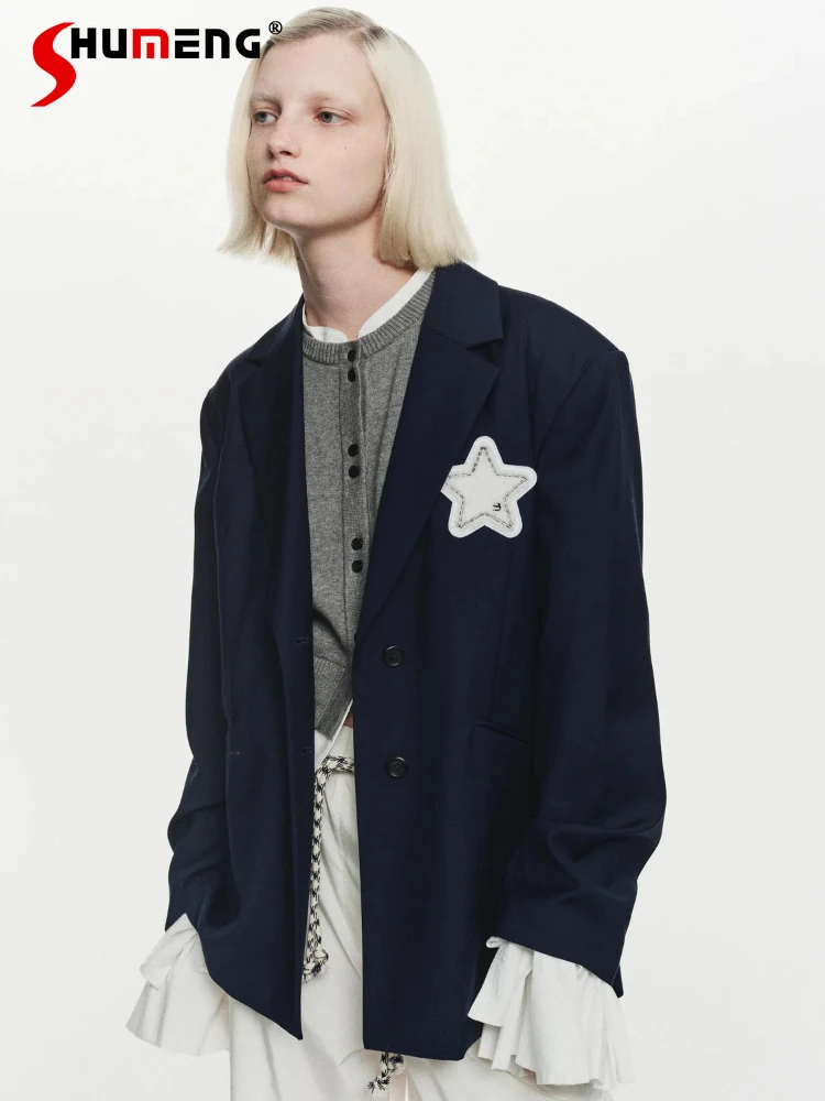 

Японский модный базовый пиджак, новинка весны и осени 2025 года, женский милый элегантный повседневный универсальный пиджак, французская женская куртка