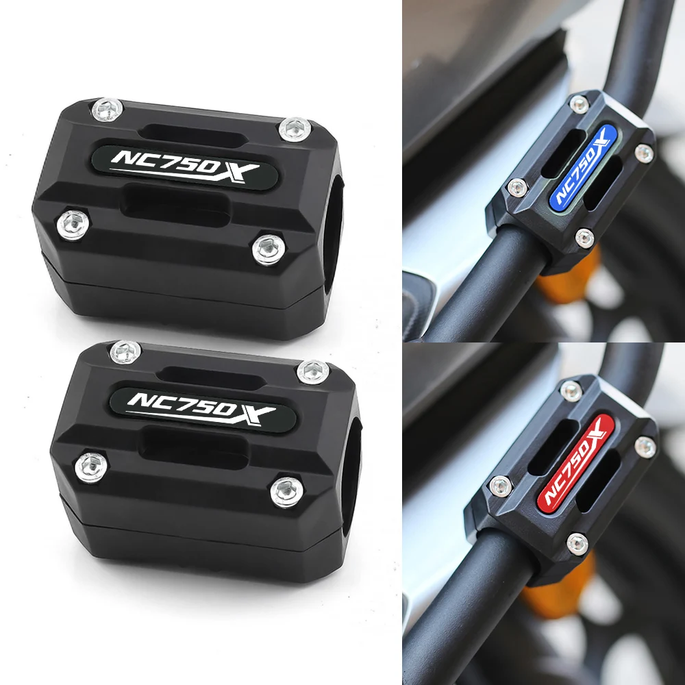 For Honda NC750X NC 750X 750 X 22/25/25MM Engine Crash Bar Bumper Protective Guard Block Motorcycle Accessories