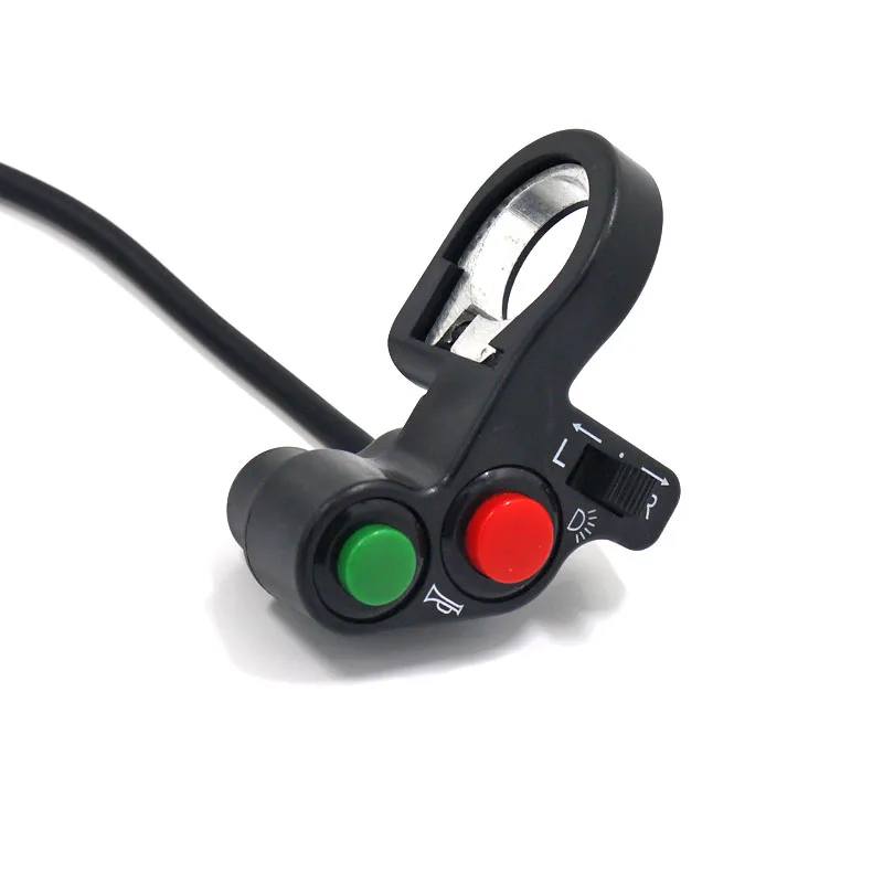 Modified Motorcycle Handlebar Switch Electric Bike Scooter Horn Turn Signals On/Off Button Light Switch Motorcycle 7/8 Hand Bar