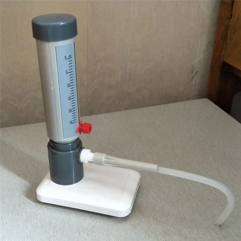 Dispensador superior de botella AF93-Lab, dispensador de líquido semiautomático económico, tipo manga, 5-25 Ml, Adder de líquido ajustable