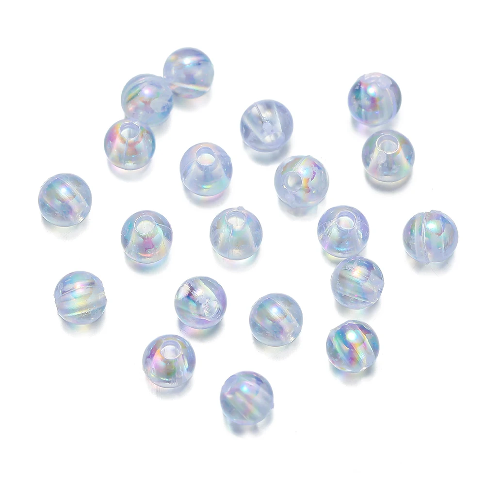 30 ~ 500 stücke Weiß ABS Kunststoff Runde Charms Spacer Lose Perlen Für Schmuck Machen DIY Armbänder Halskette Zubehör 4/6/8/10/12 MM