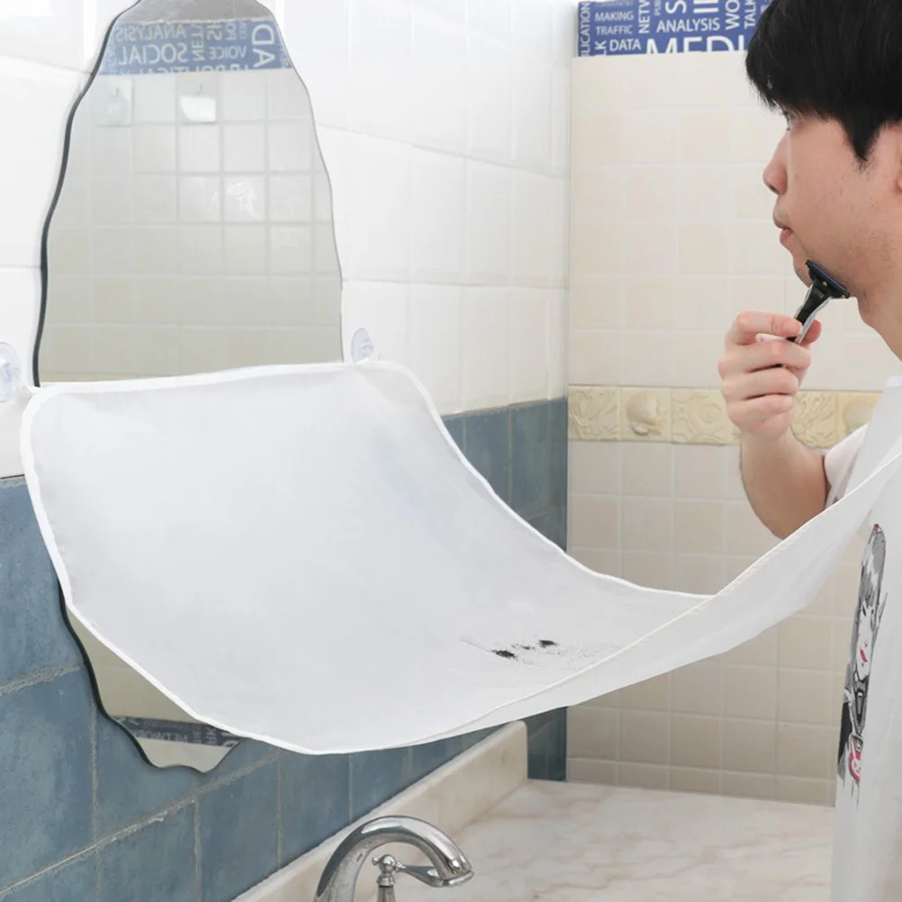 

5Pcs Waterproof Beard Shaving Bib Apron Adjustable Suction Cup Design Beard Catcher for Men Bathroom Shaving Cleanup