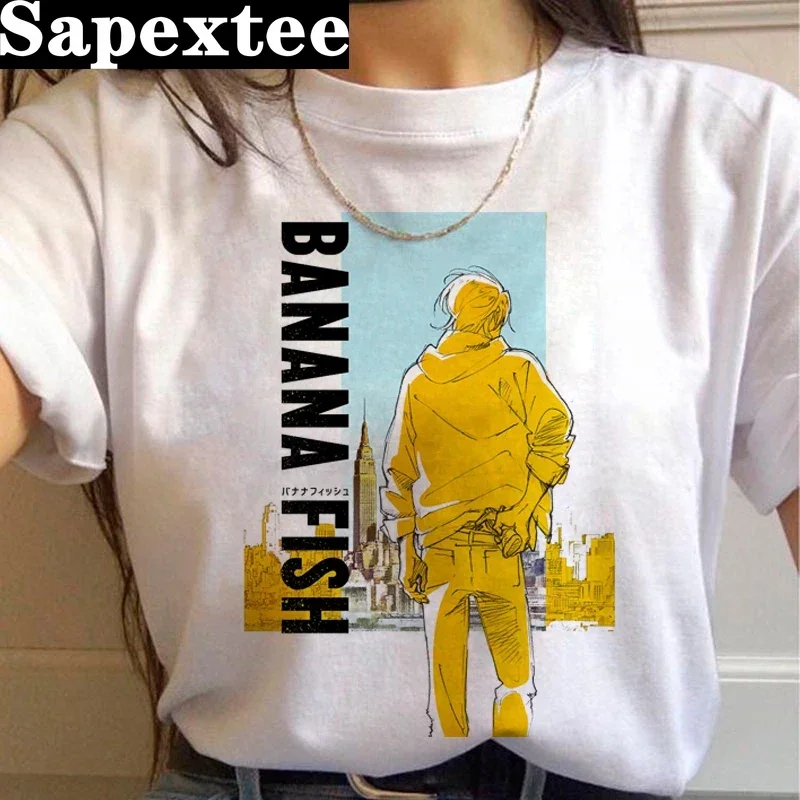 Banana Fish summer top t-shirt male harajuku print vintage kawaii t-shirt summer top kawaii