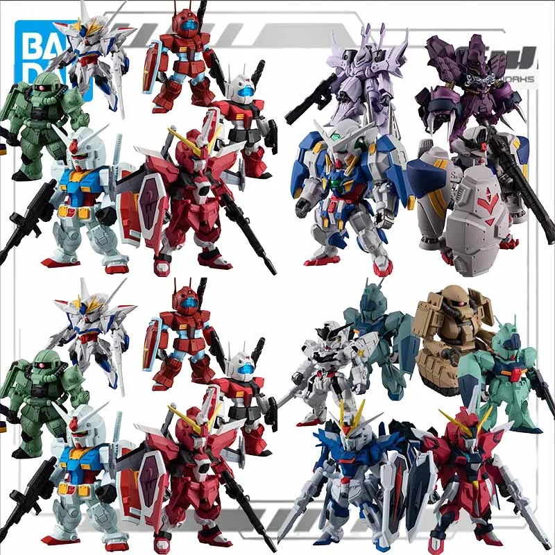 Bandai Original Model Kit GUNDAM FW CONVERGE 23 24 25 26 ZAKU Anime Action Figure Assembly Model Toy for Boys Gifts