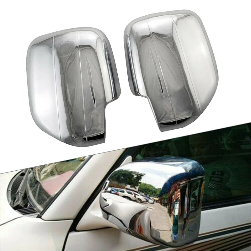 For Toyota Land Cruiser 100 FJ100 Lexus LX470 1998-2007 Side Rearview Mirror Cover Decorative Protection Cap