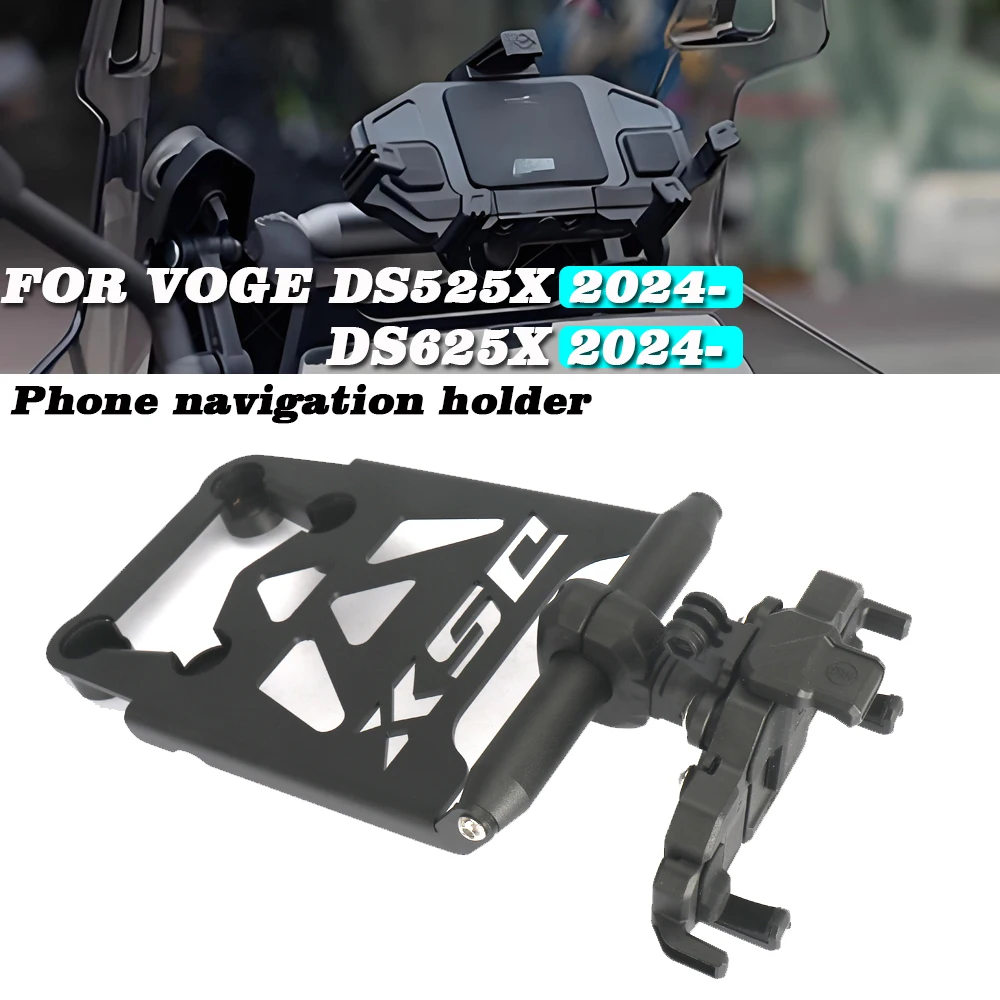 

Для VOGE DS525X/DS625X 2024-аксессуары для мотоциклов, алюминиевый сплав с ЧПУ, GPS-навигация, удлинитель руля