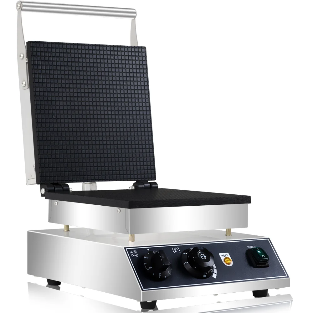 صانع مخروط الآيس كريم الكهربائي آلة مخروط الوافل التجارية طلاء غير لاصق الفولاذ المقاوم للصدأ مخروط البيض بيكر