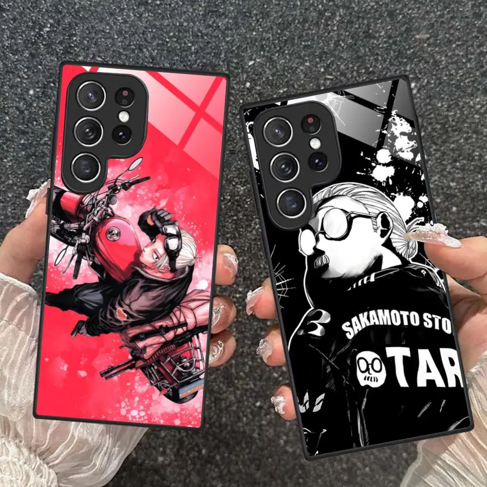 

Чехол для мобильного телефона Sakamoto Taro для Samsung Galaxy S25 S24 S23 S22 S21 S20 Note20 Plus FE Ultra Glass Colorful Cover Pretty