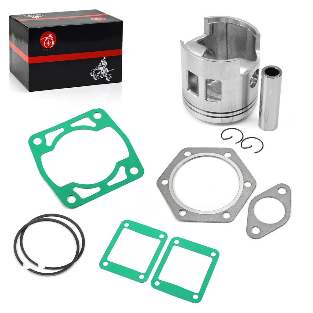 Engine 0.25mm Oversize Top End Piston Ring Gasket Rebuild Kit For EZGO 2 Cycle Gas Golf Cart 3PG 1989-1993 24514G2 26519G02