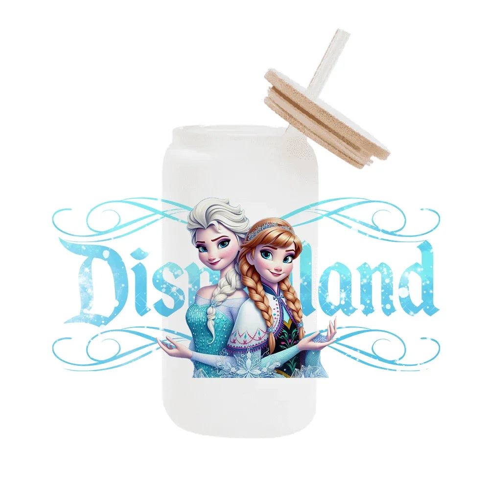 Disney princess Disneyland DTF Sticker Cups Cool Personalize UV Wrap Transfer Sticker Custom Labels DIY Logo Selfadhesive Waterp