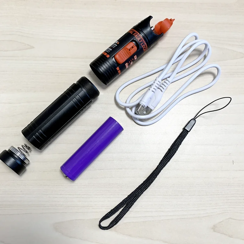 NEUE VFL100MW Visual Fault Locator Faser sc/st/fc Optische Rot Licht Stift Wiederaufladbare 100mw VFL Fiber optic Kabel Tester typ-c