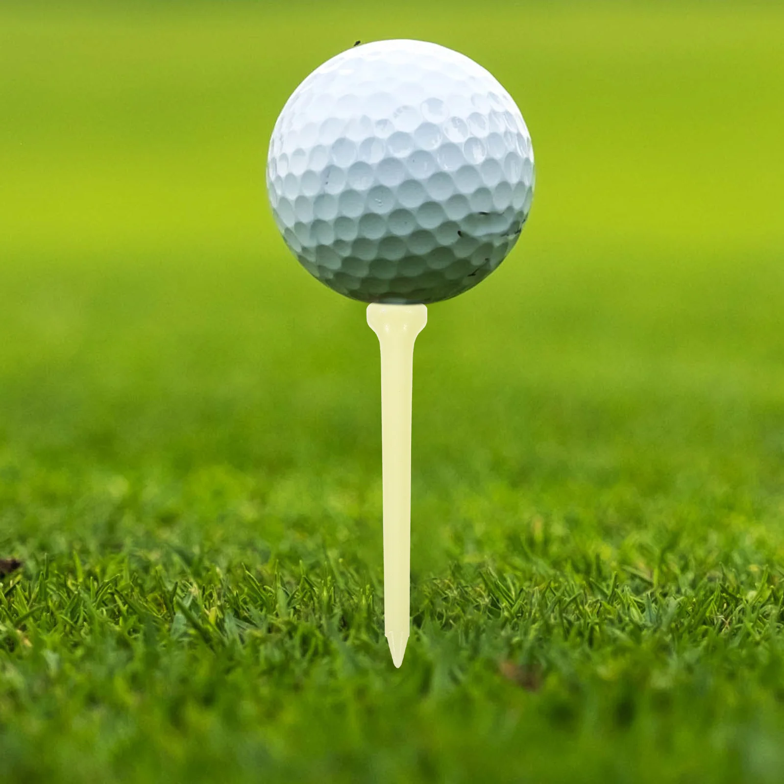 20pcs Glow In The Dark Tees Plastic Durable Reusable Golf Ball Holder For Outdoor Practice Training Golf Supplies Night Glow