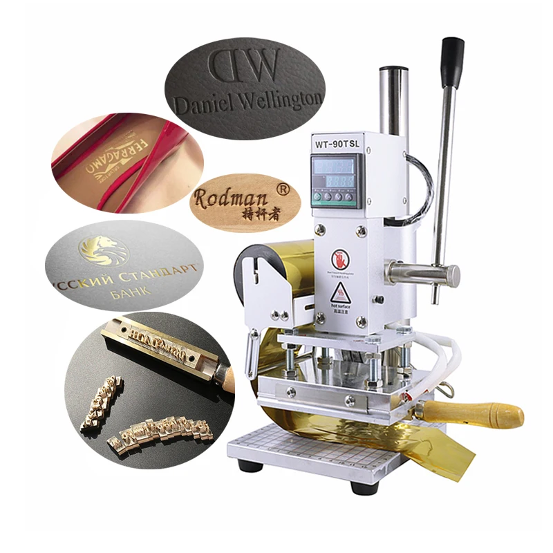 Bronzing Machine Hot Stamping Machine Manual Embossing Machine With Positioning Slider For PVC Leather