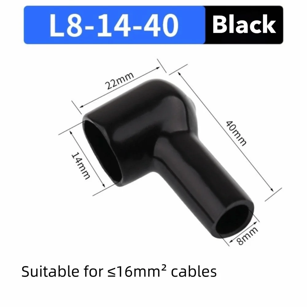 1/10PCS Rubber Battery Terminal Covers Optional Protective Sheath Insulating Cover Terminal Boot Protector Replacement