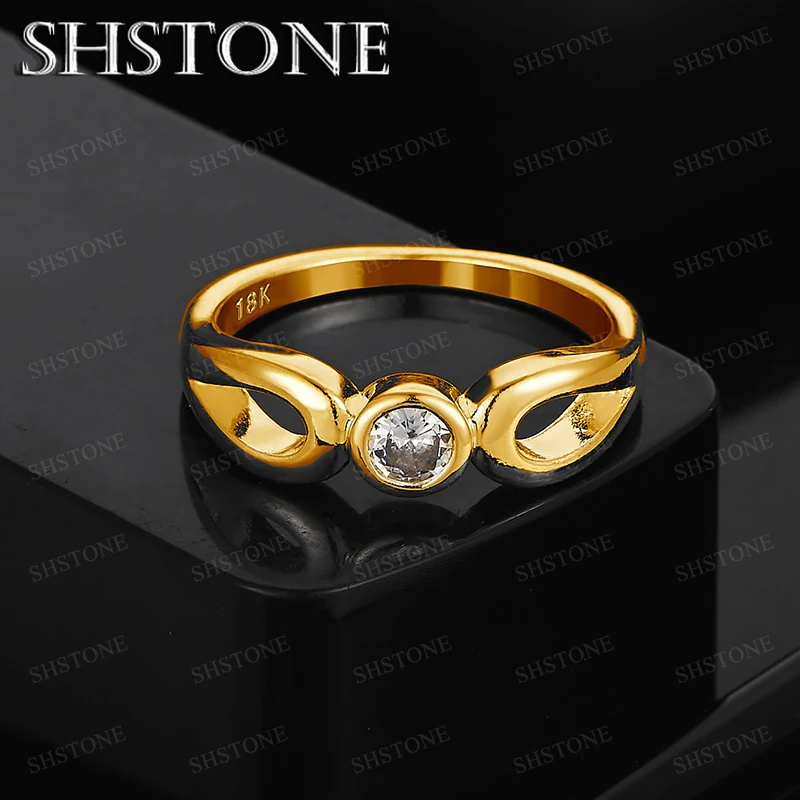 

Оптовая продажа, круглое кольцо из 18-каратного золота с инкрустацией цирконом для женщин, вечерние, свадебные, благородные, роскошные ювелирные изделия, романтические подарки на день рождения на день Святого Валентина