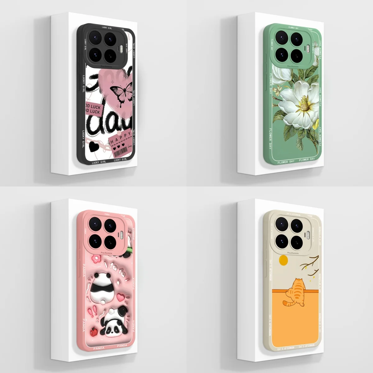 Cases For Xiaomi 17T 17 Pro Max Heart Panda Cat Antifouling Anti-drop Fashion Liquid Silicone Bumper For Xiaomi17TPro Funda Capa