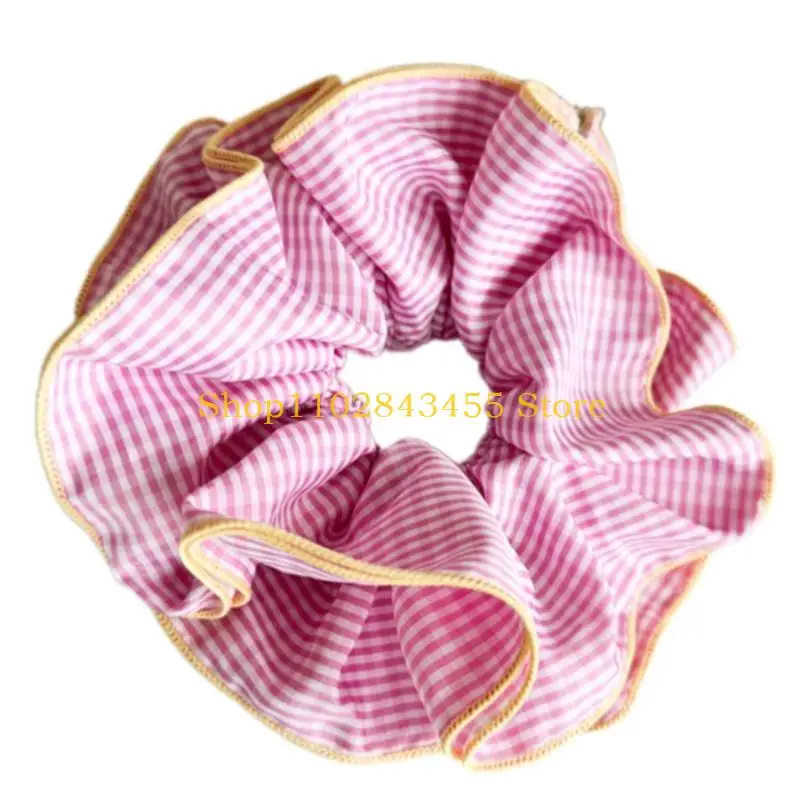 49mc على الطراز الكوري المتقلب صلات الشعر المزدوجة ذات الطبقة المزدوجة للنساء والفتيات scrunchies كبيرة الحجم