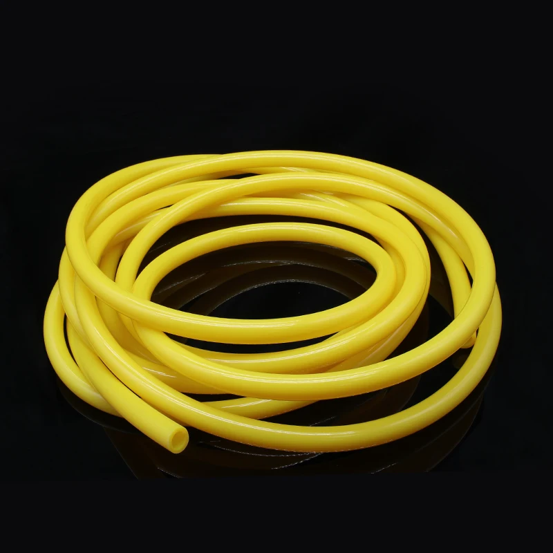 Yellow Food Grade Silicone Tube ID 0.5 1 2 3 4 5 6 7 8 9 10 12 14 16 18 20 25mm Tasteless Flexible Rubber Hose Soft Water Pipe