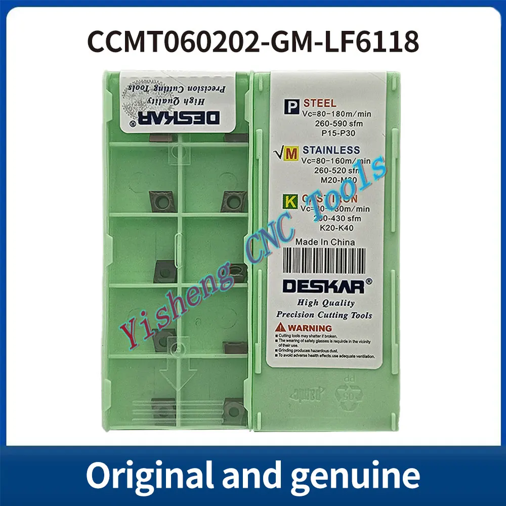 

DESKAR 100% Original CCMT060202-GM CCMT060202-GM LF6118 LF6018 CNC cutting tool indexable threading carbide insert