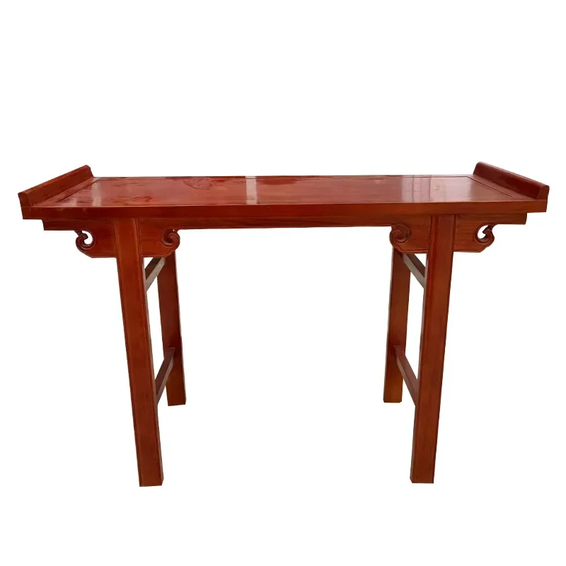Offering table, incense table, household, Buddhist platform, solid wood, strip table, new Chinese style, entrance