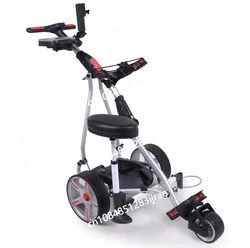 Cheap Easy Folding Green Golf Ground Use Electric Golf Trolley Super Push Golf Bag Cart