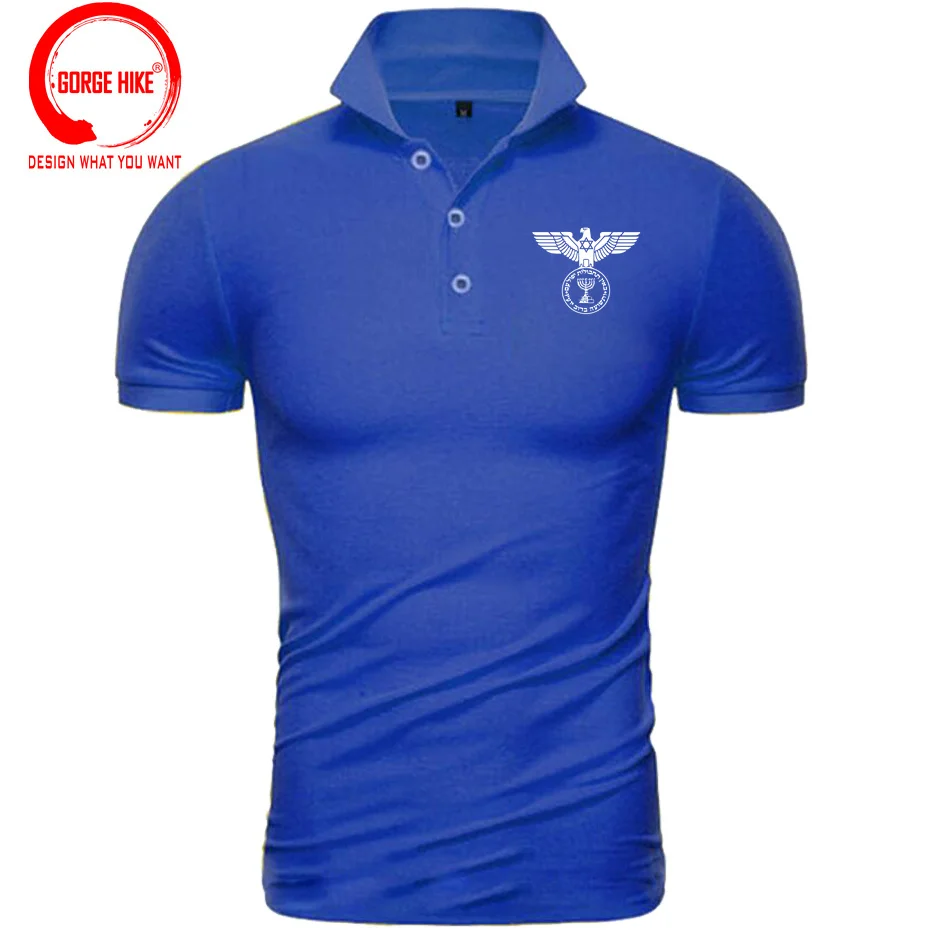 Mossad Eagle Israel Secret Service Intelligence Polo Shirt Men Israeli IDF Military Army Polo Shirts for Man Fashion Funny Shirt