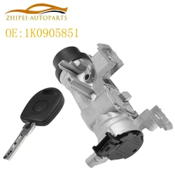 1K0905851 Ignition Starter Switch & Steering Lock 1K0905851B 1K0905865 1K0905841 Fit For AUDI A3 TT Altea for VW GOLF V Tiguan