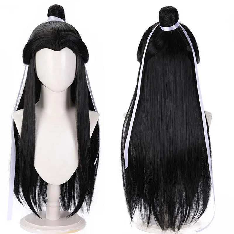 

Long Synthetic Wig Costume Anime Cosplay Party Ancient Style Hairpiece Heat Resistant Fiber Full Head Wigs for Women Men