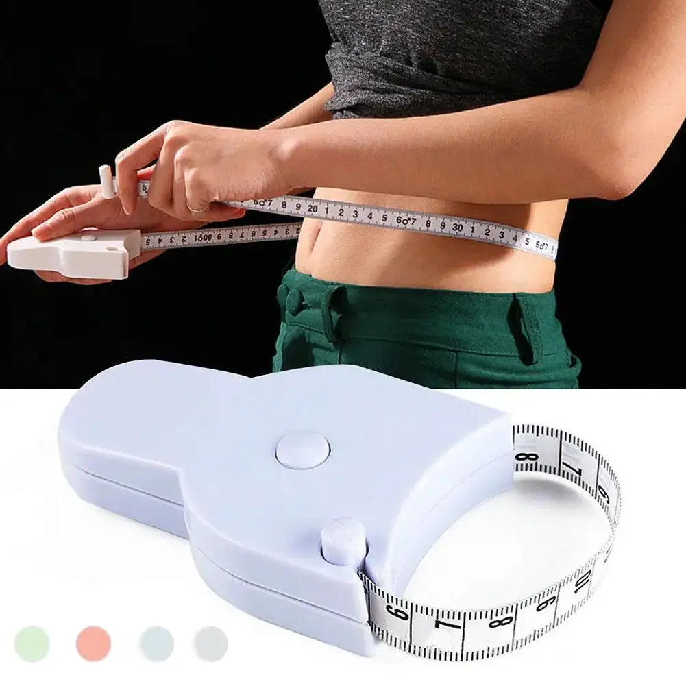 

Self-tightening Body Measuring Tape Ruler 150cm/60 Inch Sewing Tailor Dressmaking Measure Ruler Meter Film for Waist Chest W9M1