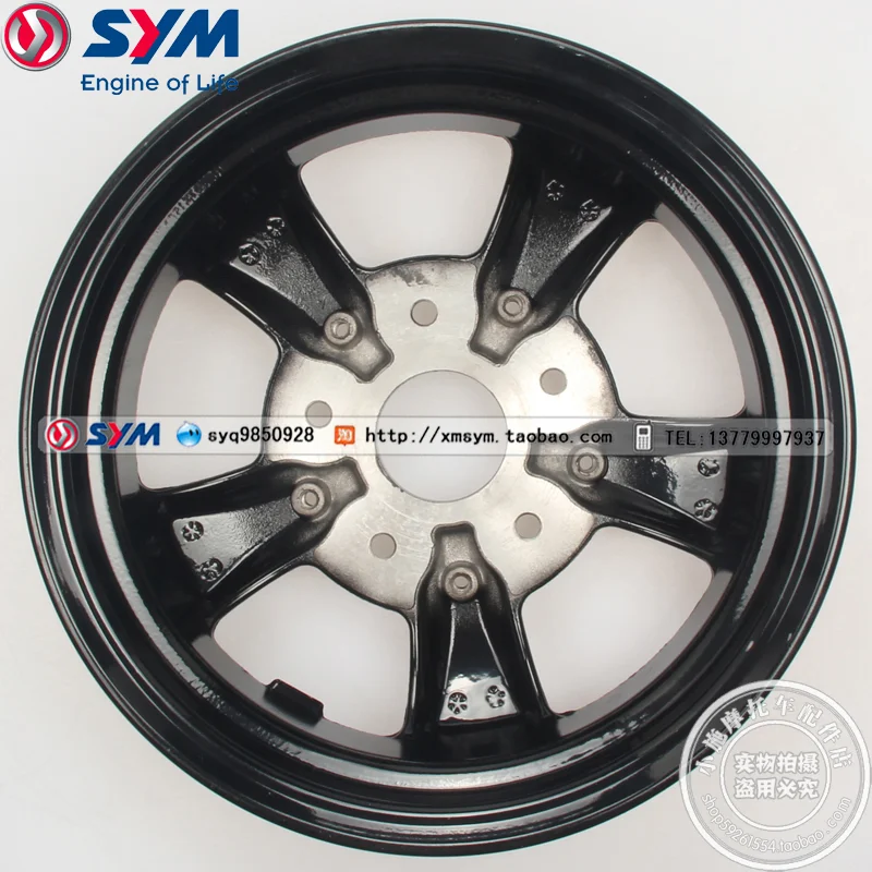 FOR SYM XS125T-16C XS150T-13 Fiddle 4 Rear Wheel Hub - Rear Steel Wheel Rim
