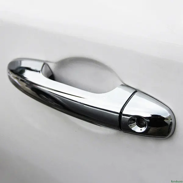 For Toyota Yaris Vios XP150 Facelift 2019~2023 Chrome Car Door Handle Bowl Cover Decor Trim Sticker Styling Accessories