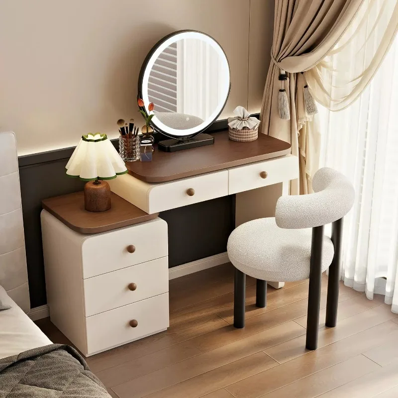 Wood Comfortable Sideboard Dressing Table Bedroom Cabinet Stool Dressing Table Hairstyle Muebles De Dormitorio Furniture Room