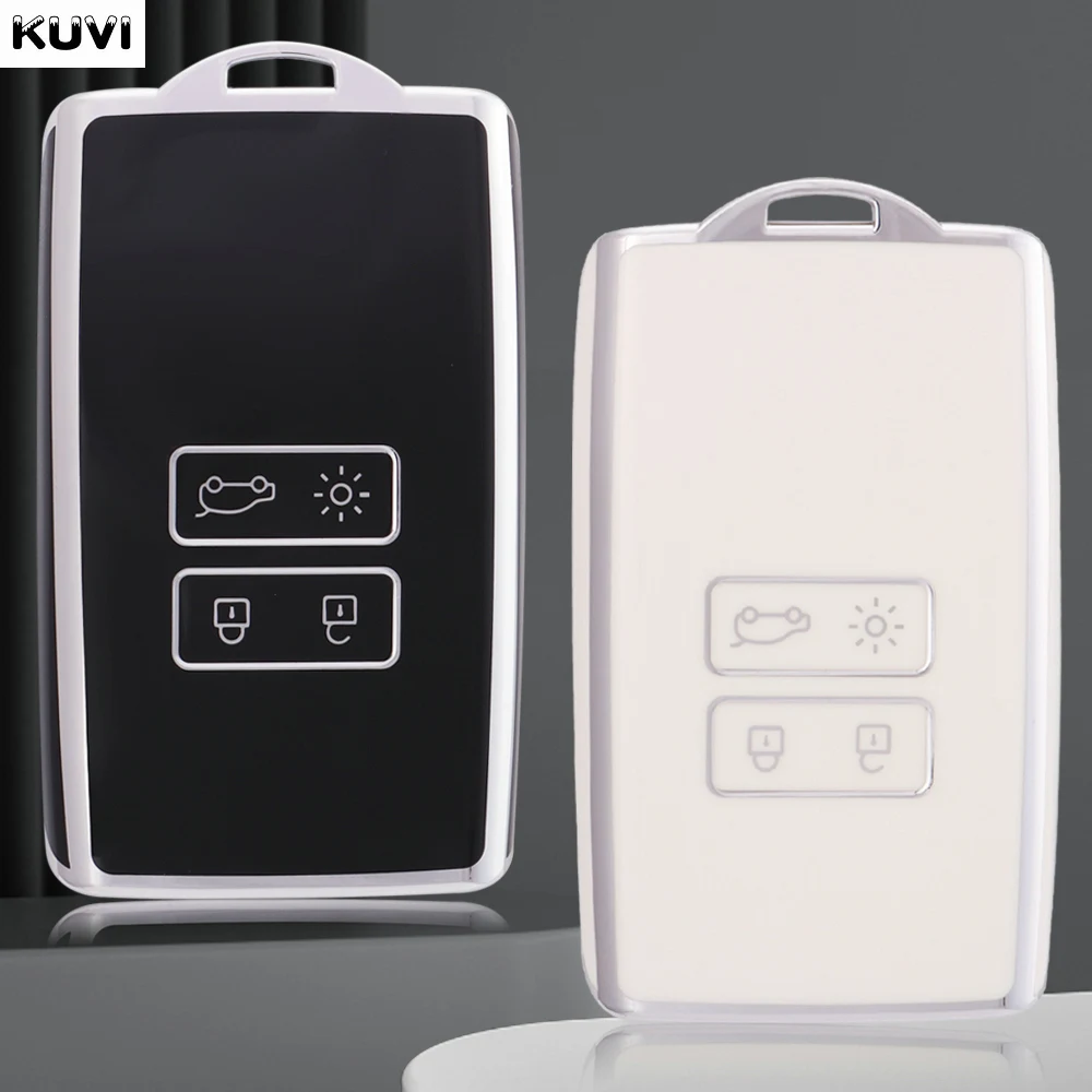 

New TPU Car Remote Key Case Cover Shell For Renault Koleos Captur Megane Clio Scenic Talisman Arkana For Dacia Sandero Card Fob