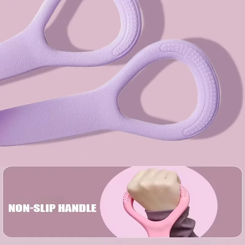 8 أشرطة مقاومة لتمارين اللياقة البدنية والذراع والكتف الخلفي وحزام تدريب مرن لليوجا والبيلاتس معدات العلاج الطبيعي