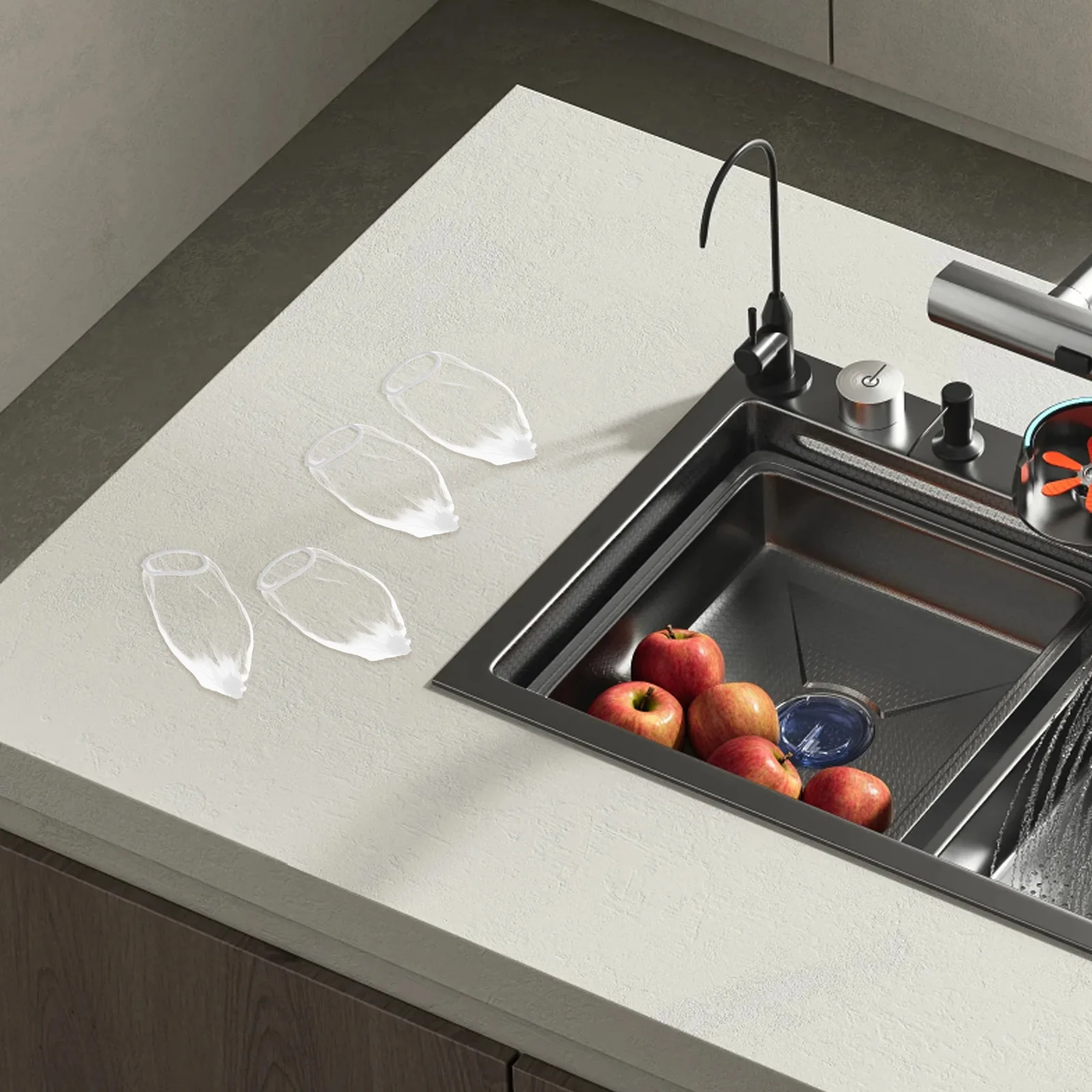 

100 Pcs Kitchen Sink Filter Dispoable Strainer Mesh Bag Waste Drain Bags Food for