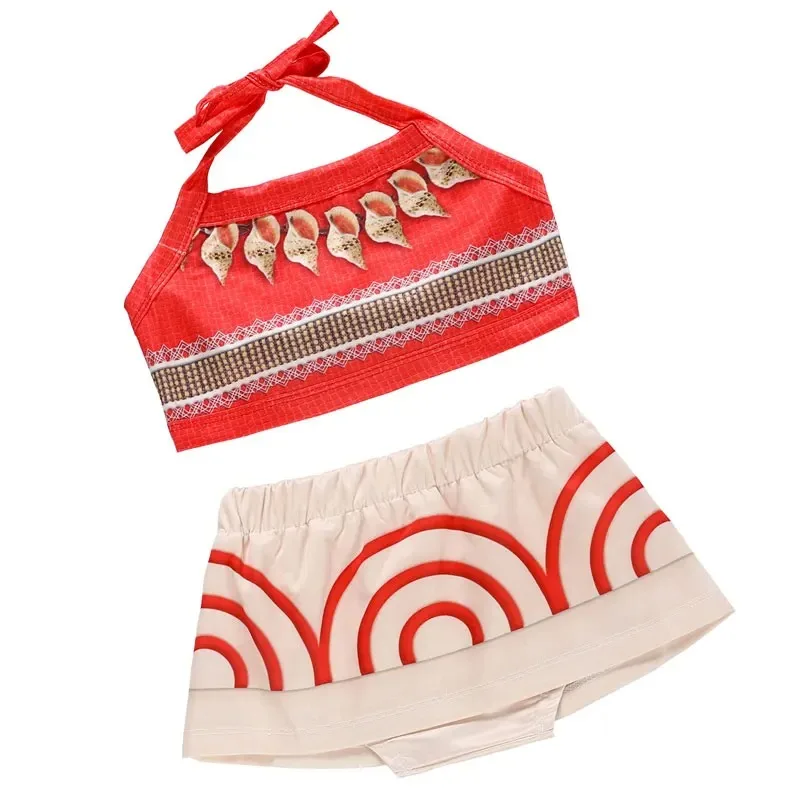 Moana Kleid Cosplay Kostüme Kleinkind Mädchen Kleider Anime Film Moanas Kostüm Halloween Kostüme Geschenke für Mädchen Baby Kinder Kleid