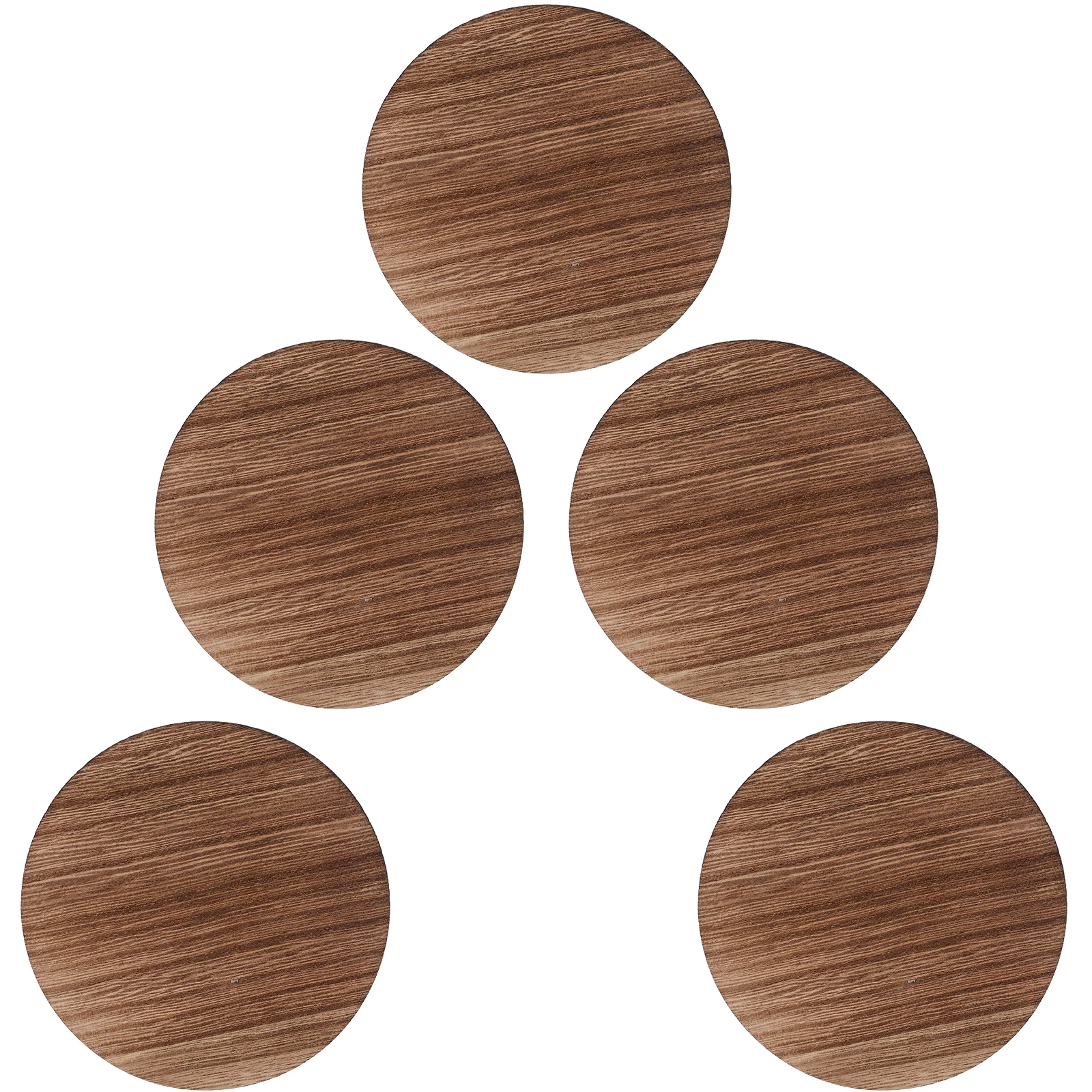 

5pcs Solid Wood Display Slices Unpainted Discs Craft DIY Coasters Heat Protection Table Decor Wooden Circle Sewing