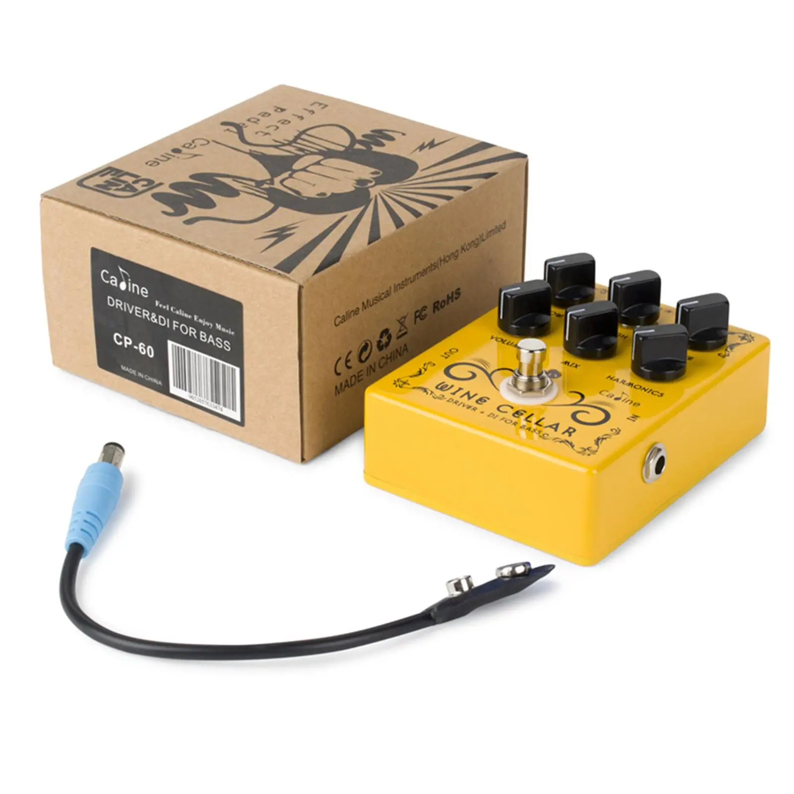 Bass Guitar Accessories Pedal Analog Distortion Overdrive Mix Control Cabinet Emulation True Bypass 9V for Musicians