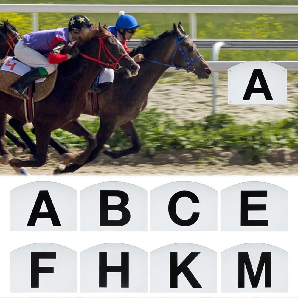 A79E-8 Pack Dressage Letters Wall Mounted,Dressage Alphabet Markers, Wall Mounted Letters For Equestrian Training Horse Event