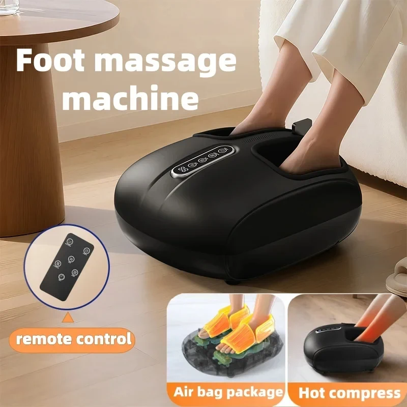 Jinkairui Automatic Foot Massage Machine with Fully Wrapped Rollers Sole Kneading Airbag Pressing Relaxation Foot Massager