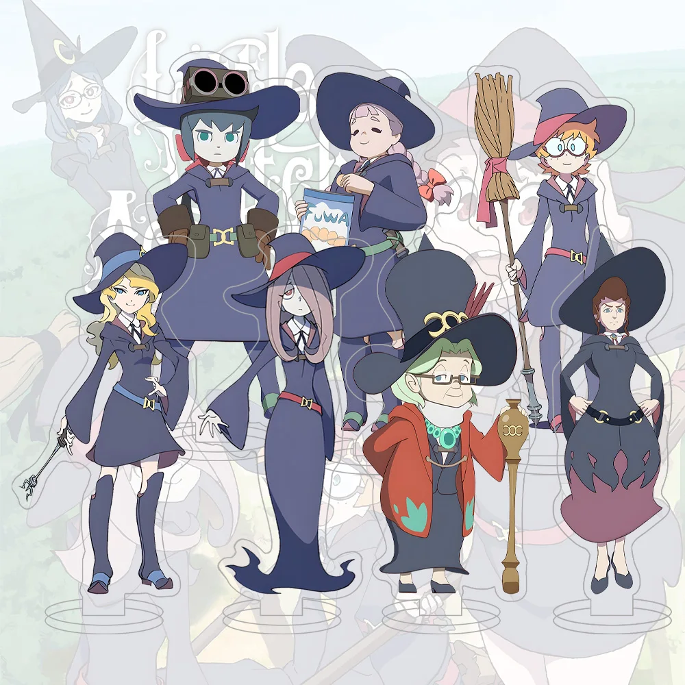 Loen Anime Peripheral Store - Figura Acrílica de Atsuko Kagari, Lotte Jansson, Sucy Manbavaran, Profesor Ursula, Diana Cavendish